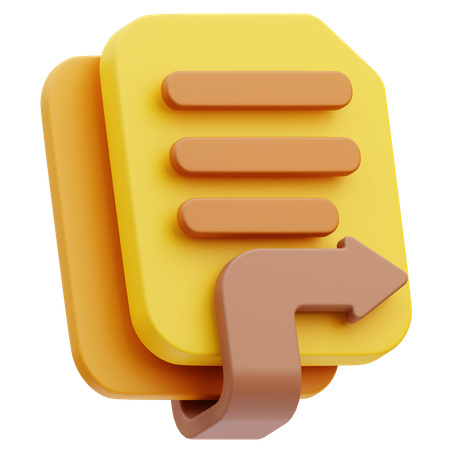 Send File  3D Icon