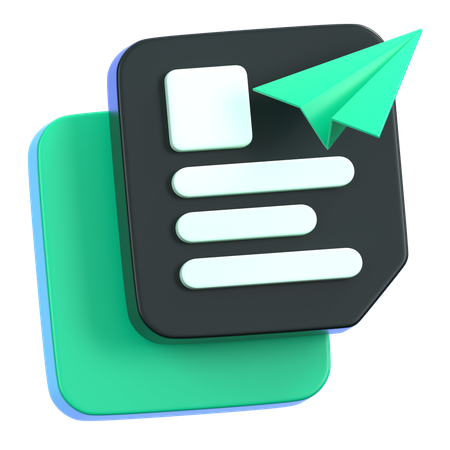Send Files  3D Icon