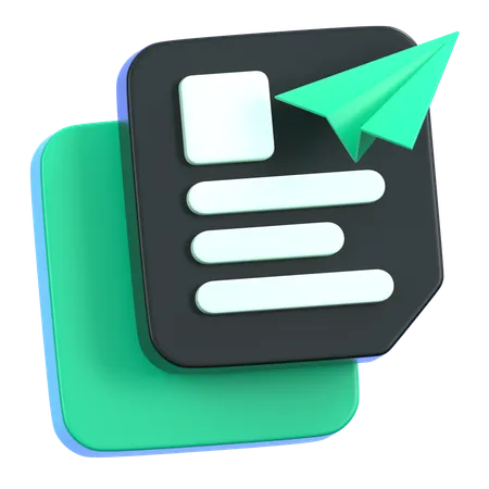 Send Files  3D Icon