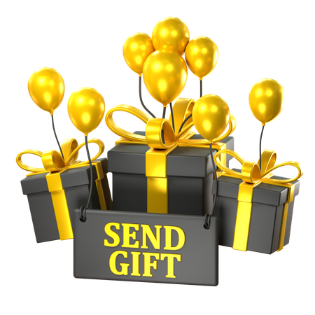 Send Gift  3D Icon