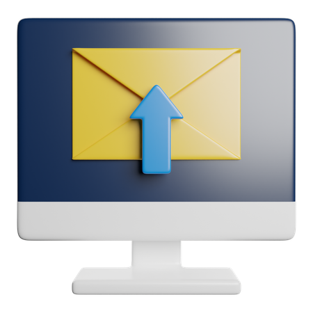 メールを送信  3D Icon