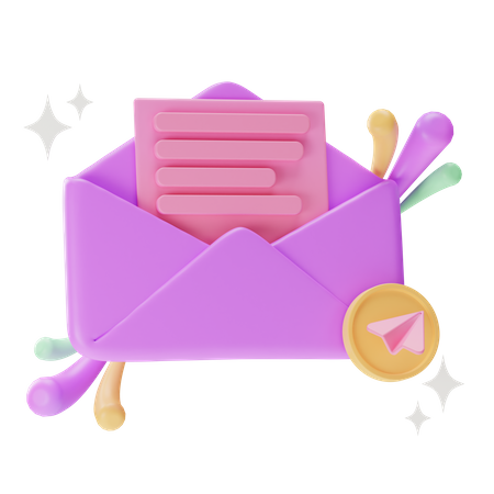 Send Mail  3D Icon