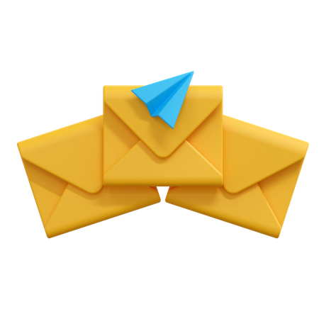 Send mail message  3D Icon