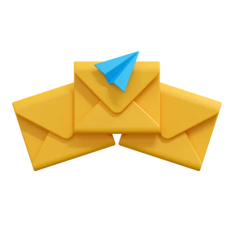 Send mail message  3D Icon