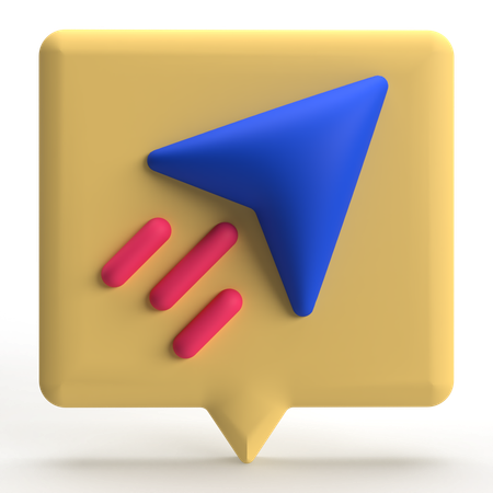 Send Message  3D Icon