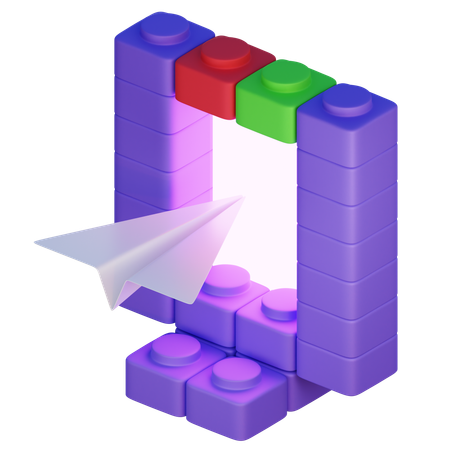 Send Message  3D Icon