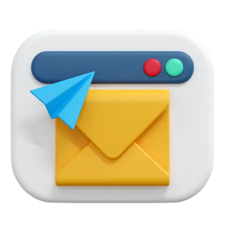 Send Message  3D Icon