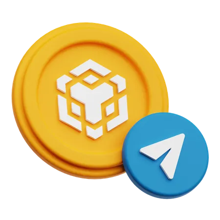 Send message for Binance Crypto Coin  3D Icon