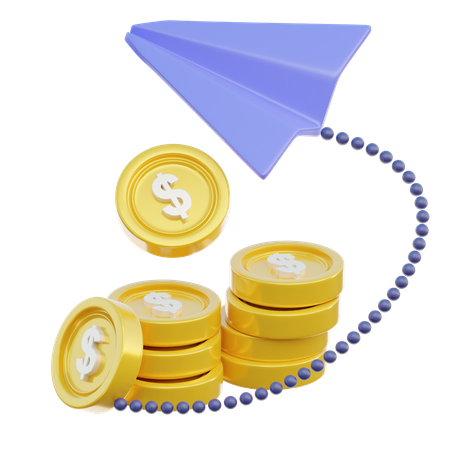 Send Money  3D Icon