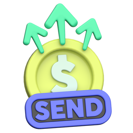 Send Money  3D Icon