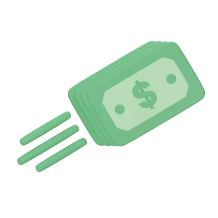 Send Money 3 D Financial 3D Icon