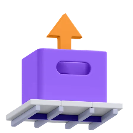 An Icon Of Take The Package In 3 D Format 3D Icon