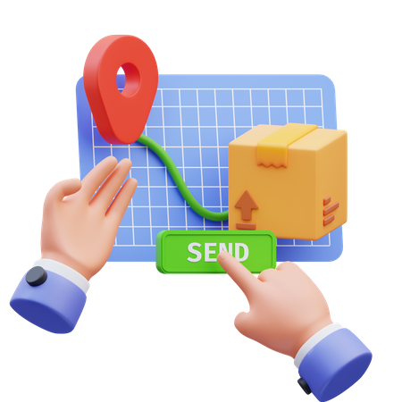 Send Package  3D Icon
