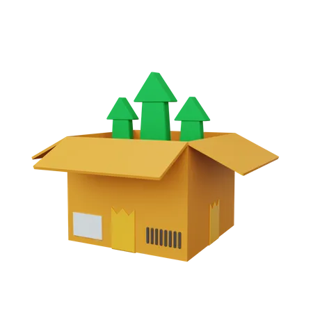 Send parcel  3D Illustration