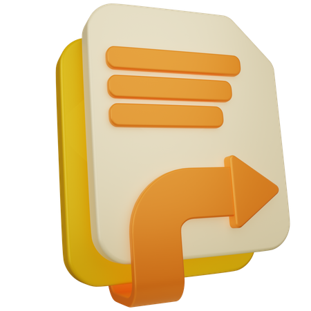 Send Pdf File  3D Icon