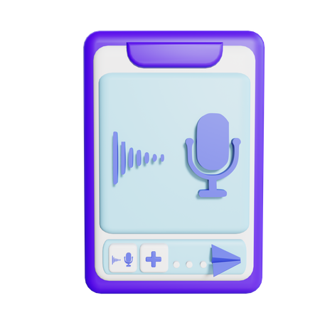 Send recording 3D Icon