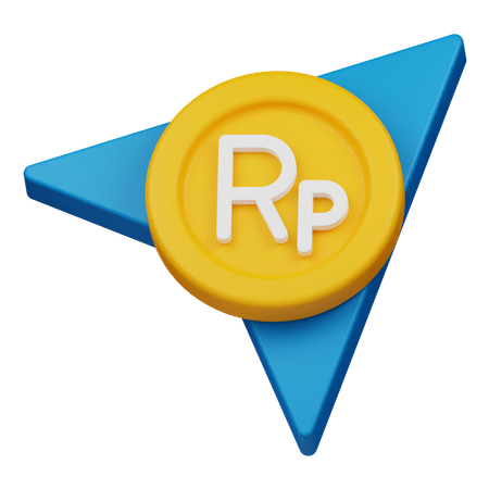 Send Rupiah Coin  3D Icon