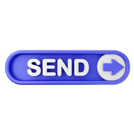 Send Text Button  3D Icon