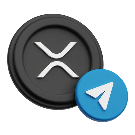 Send XRP  Crypto Coin  3D Icon