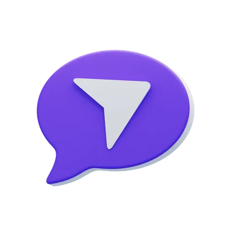 Chatblase senden  3D Icon