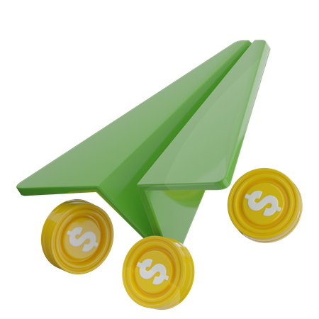 Geld schicken  3D Icon