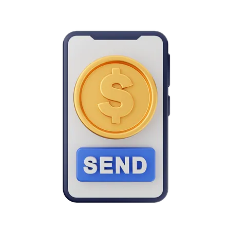 Geld schicken  3D Icon