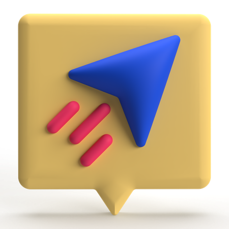 Nachricht senden  3D Icon