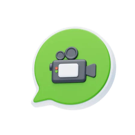 Video senden  3D Icon