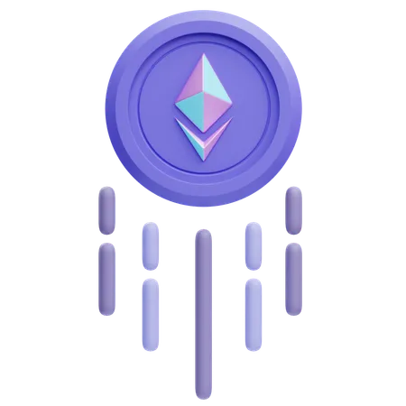 Sending Ethereum  3D Icon