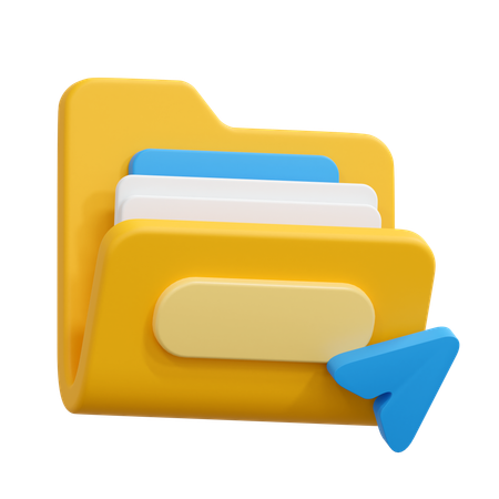 Sending folder  3D Icon