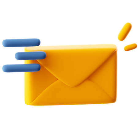 Sending Mail  3D Icon