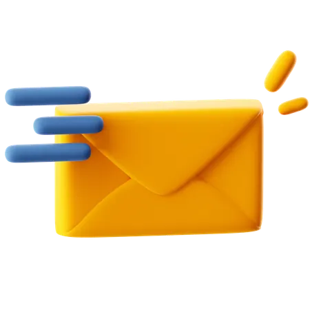 Sending Mail  3D Icon