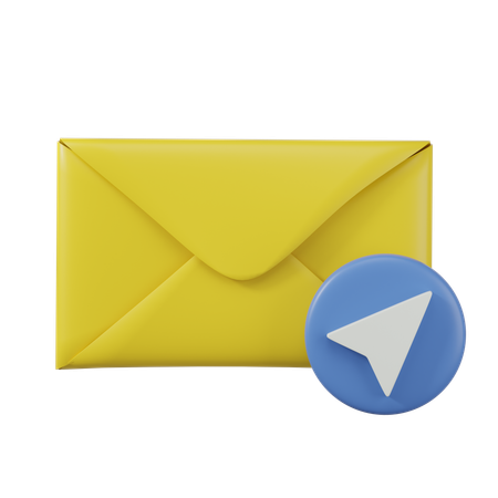 Sending Mail  3D Icon