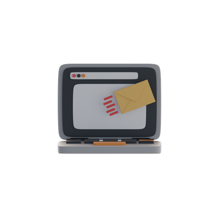 Sending message  3D Icon