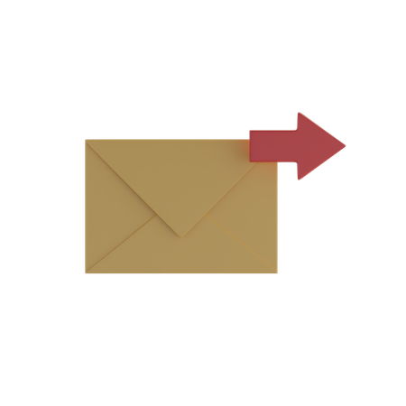 Sending message  3D Icon