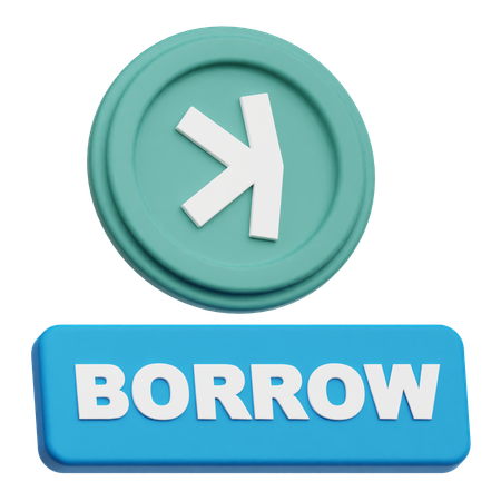 Sendo emprestado  3D Icon