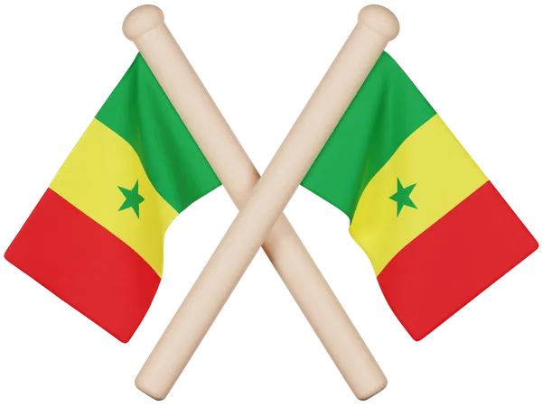 Senegal Flag  3D Icon