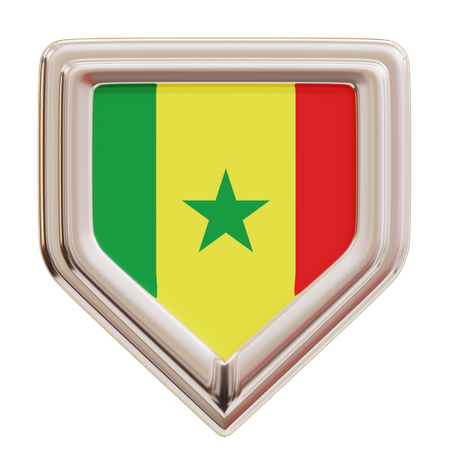 Senegal Flag  3D Icon