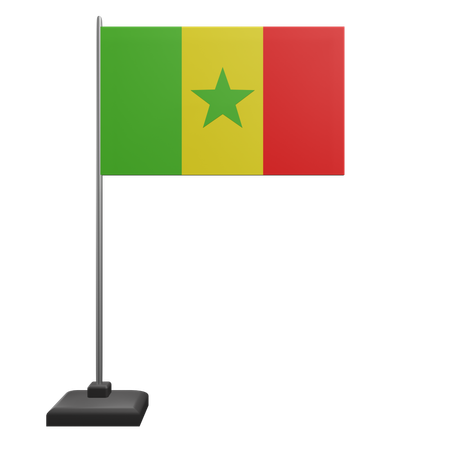 Senegal Flag  3D Icon