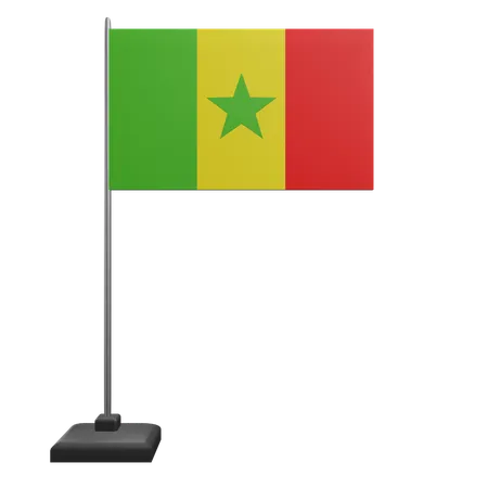 Senegal Flag  3D Icon