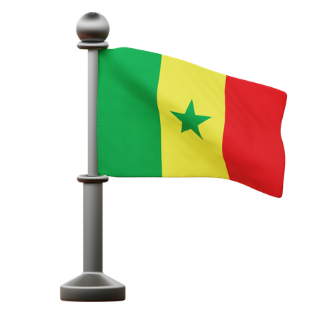 Senegal Flag  3D Icon