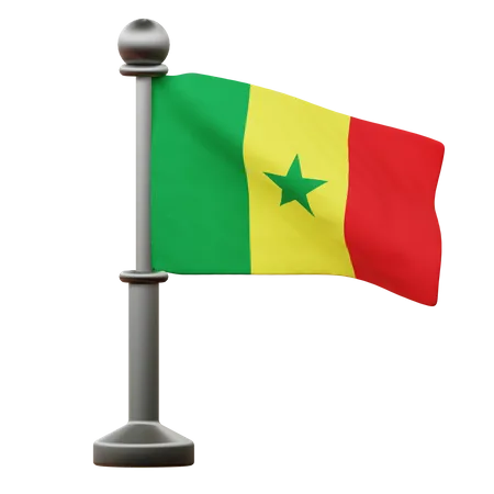 Senegal Flag  3D Icon