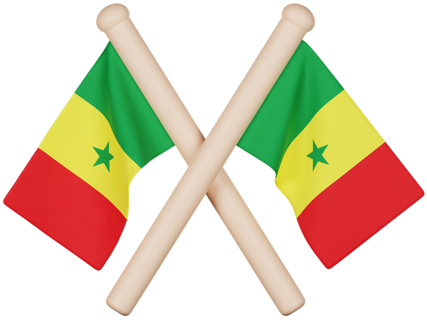 Senegal Flag  3D Icon
