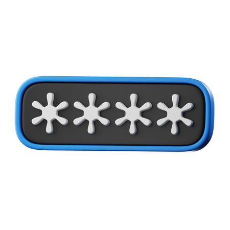 Senha  3D Icon