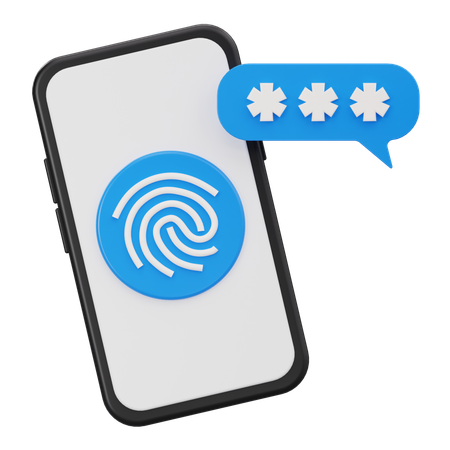 Senha do celular  3D Icon