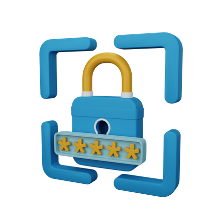 Senha de bloqueio  3D Icon