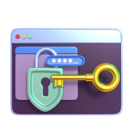 Senha do site  3D Icon