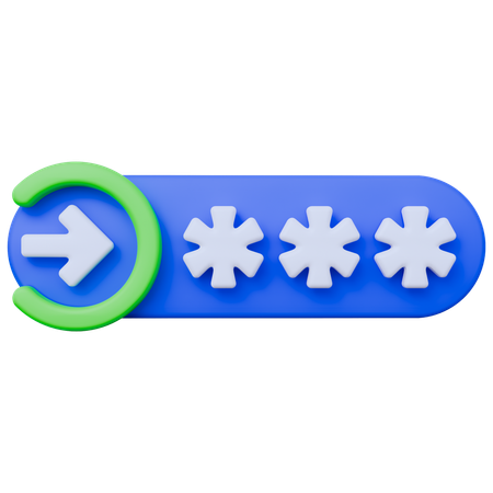 Senha de acesso  3D Icon