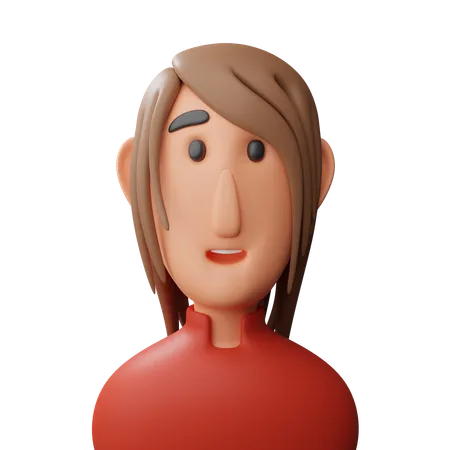 Senhora avatar  3D Icon