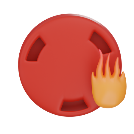 Sensor de alarma contra incendios  3D Icon